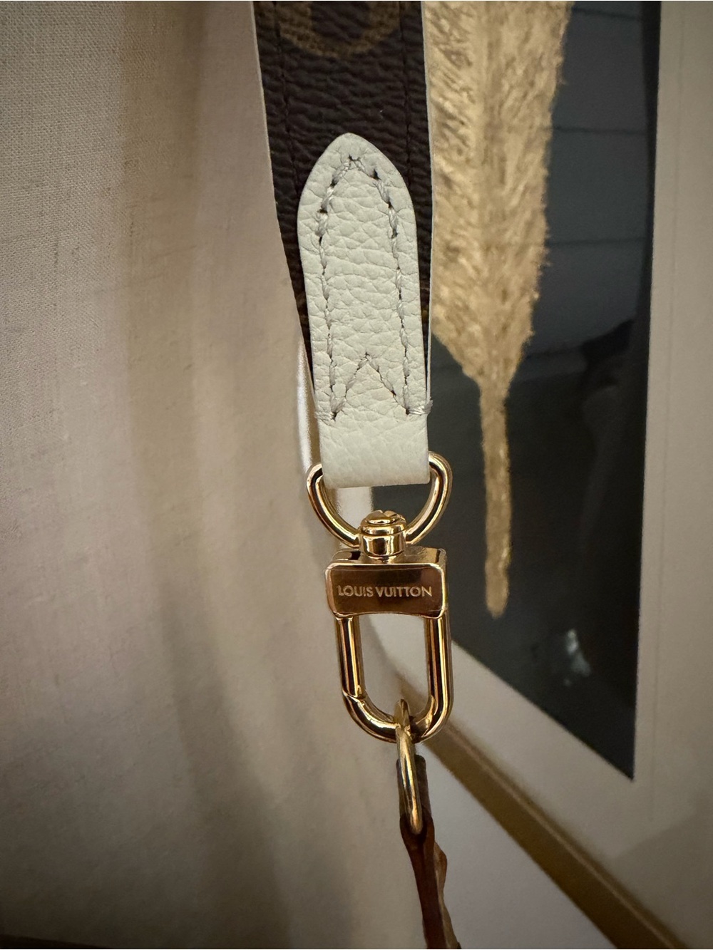 Authentic Louis Vuitton Gold-Tone Hardware Strap with mint green leather. - Picture 5 of 6
